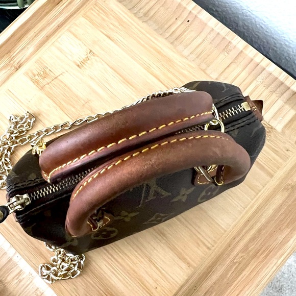 💯 Authentic Vintage Louis Vuitton Nano speedy/unbranded chain w/COA - Picture 12 of 13